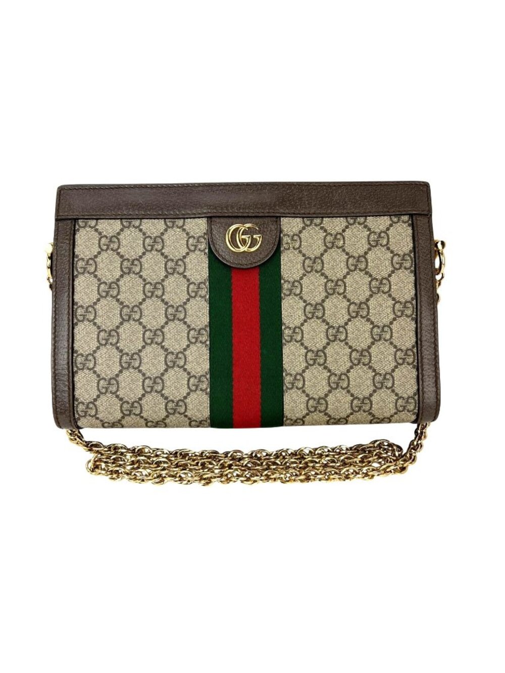 Gucci Ophidia GG Supreme Small Web Chain Shoulder Bag